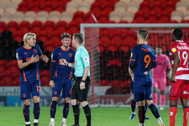 Blackpool were left to rue a number of the referee's decisions