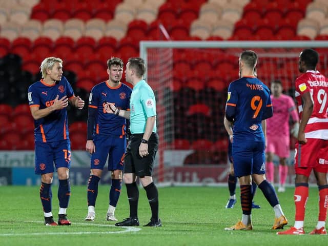 Blackpool were left to rue a number of the referee's decisions