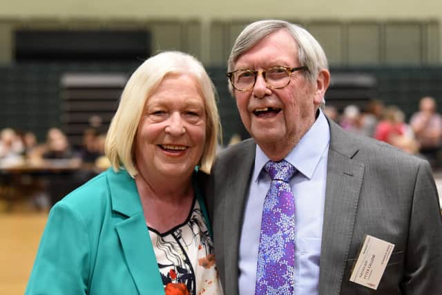 Councillors Maxine and Peter Callow after retaining their seats at the May 2019 local elections