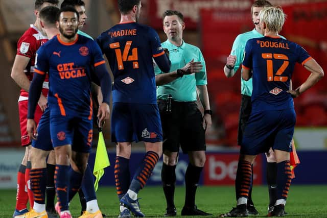 Blackpool lost in controversial manner at Doncaster Rovers in midweek