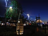 Christmas lights in St Annes Square