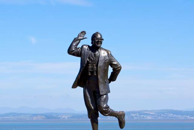 Eric Morecambe statue on Morecambe seafront