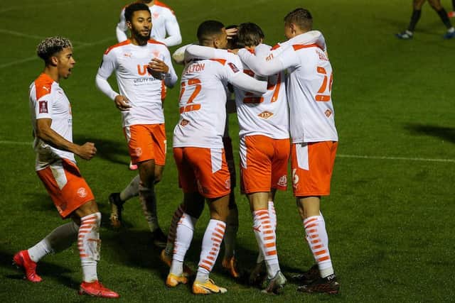 Blackpool eased into the third round with a 4-0 win