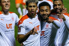 Jordan Gabriel and Grant Ward both scored as Blackpool eased to a 4-0 win
