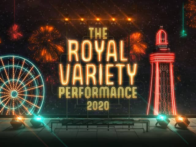 The Royal Variety Performance returned to Blackpool for the first time since 2009 with entertainers taking to the stage in front of a virtual audience.