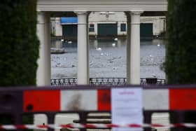 The area around the lake at Blackpool's Stanley Park was closed on Monday, November 30, 2020 (Picture: Daniel Martino for JPIMedia)