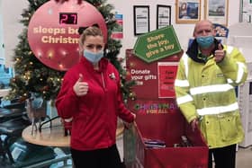 Staff at Asda launch their Christmas appeals