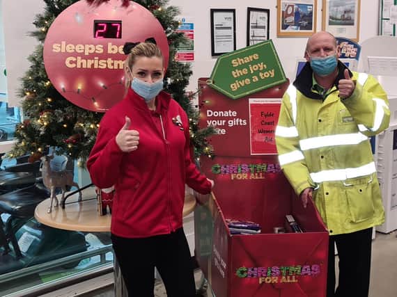 Staff at Asda launch their Christmas appeals