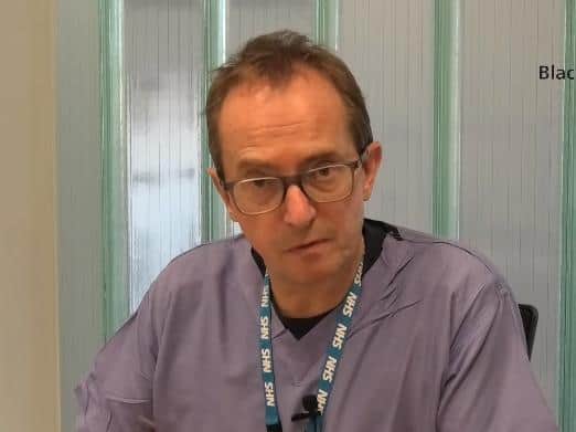 Dr Jim Gardner, medical director at Blackpool Victoria Hospital, gives his weekly coronavirus briefing on Wednesday, December 2, 2020 (Picture: Blackpool Teaching Hospitals NHS Foundation Trust)