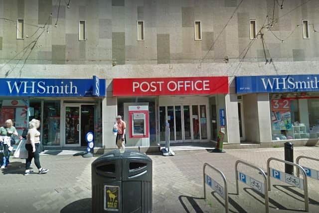 The WH Smith store and Post Office in Bank Hey Street, Blackpool will be closing in January 2021, it has been confirmed. Pic: Google