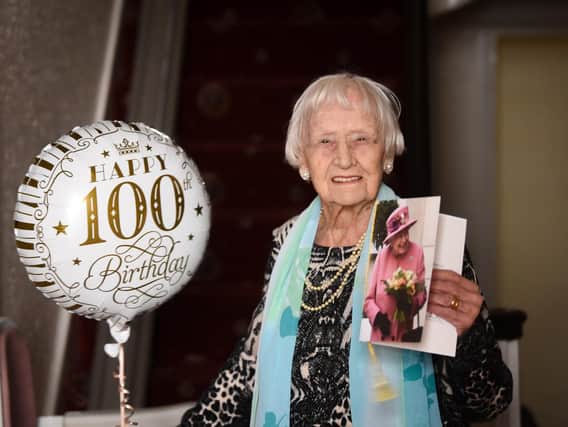 Renee Lewis received a card from The Queen for her 100th birthday