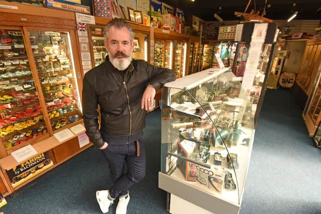 Mark Yates of the Brooks Collectables shop