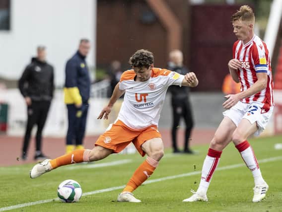 Matty Virtue's only Blackpool appearance this season has been at Stoke in the Carabao Cup in August