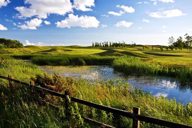 Overlooking the 13th at Herons' Reach, co-designed by Peter Alliss