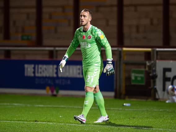 Alex Cairns will train hard in a bid to become Fleetwood's first-choice keeper again