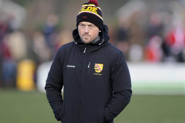 Fylde RFC head coach Warren Spragg