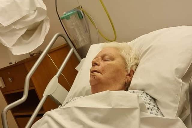 Susan McLeod in hospital