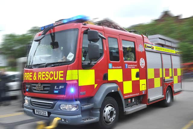A dog was rescued from a Blackpool chip pan fire
