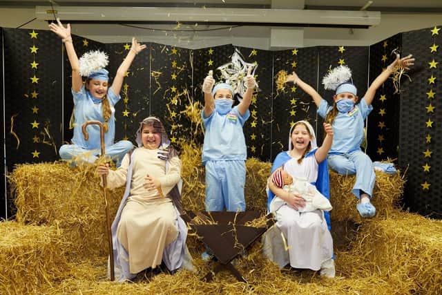 Some of the cast of Flakefleet's latest nativity
