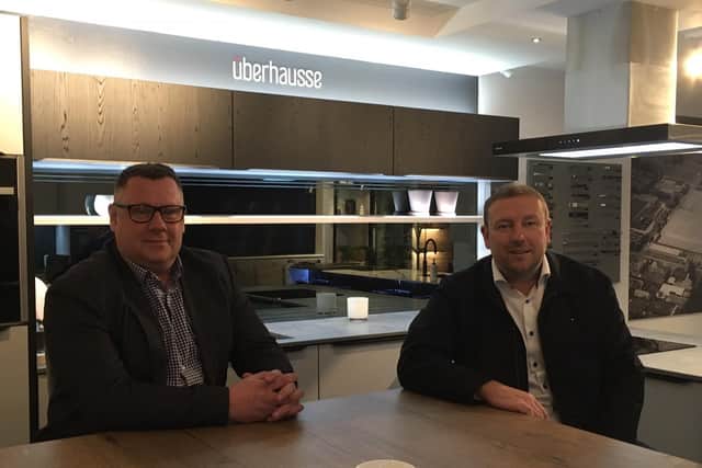 Tim Hibberd, Channel Manager for Kitchens, Lee Mairs, Managing Director at HDL in Blackpool