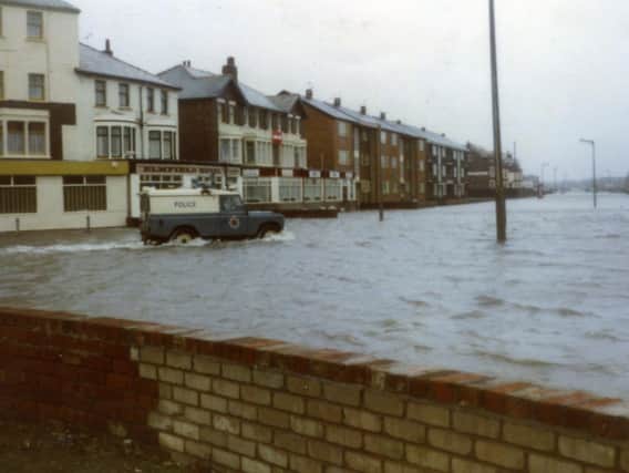 Flooding in the South Shore area of Blackpool