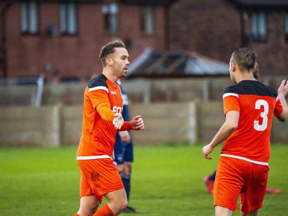 AFC Blackpool celebrate their second goal on Saturday   Picture: George Wilson