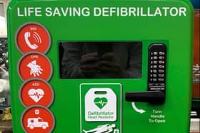 The new defibrillator machine ready to be installed on Victoria Road West in Cleveleys  after fundraising by Cleveleys businesses. Photo: Daniel Thornton