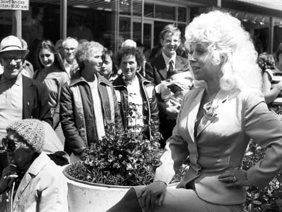 Barbara Windsor meets her fans on 24th June 1981. The former Carry On star was appearing alongside Trevor Bannister in The Mating Game at the Grand Theatre.