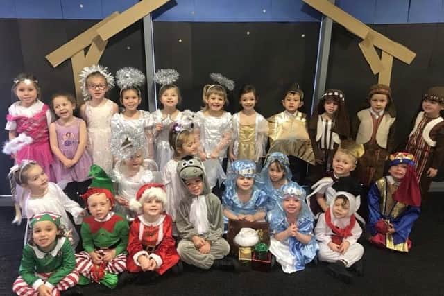 St Wulstan's and St Edmund's Catholic Primary School performed a Christmas play in their class bubble