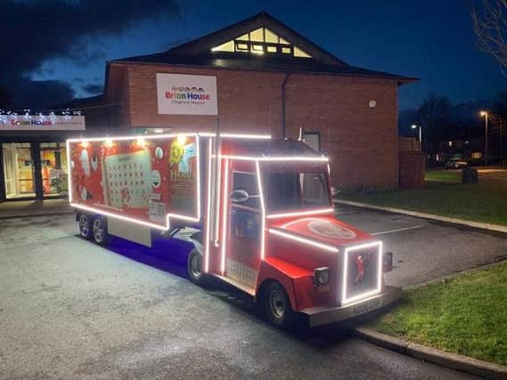 Harry the Christmas Lorry will be leading Santa and his elves through Bispham to raise money for Brian House and Trinity Hospice. Photo: Doug Smith