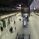 Passengers arrive at St Pancras International train station in London, United Kingdom on December 20, 2020 as several European countries ban travel to and from the UK due to fears over the emergence of a new variant of coronavirus.