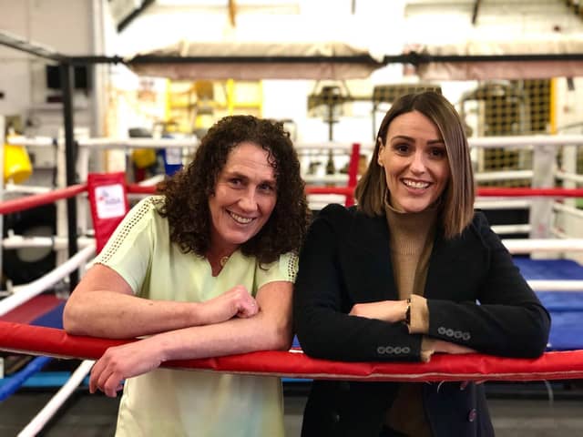 Jane Couch (left) with Suranne Jones