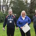 Mayor of Wyre Coun Andrea Kay is taking part in a sponsored slim for charity with consort Phil Orme (left) and deputy mayor Howard Ballard.