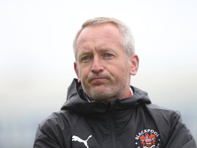 Blackpool boss Neil Critchley
