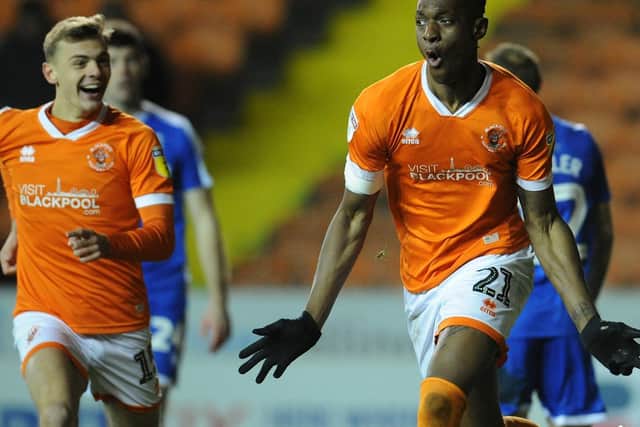 Former Blackpool striker Armand Gnanduillet doesn't seem likely to be returning to the club