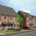 An artist's impression of the new homes