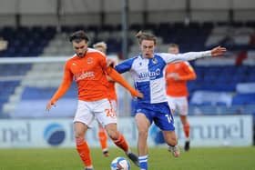 Garbutt was brought off during stoppage time of Saturday's game at Bristol Rovers