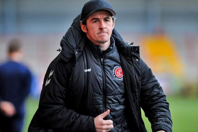 Joey Barton left Fleetwood Town yesterday Picture: Stephen Buckley/PRiME Media Images Limited