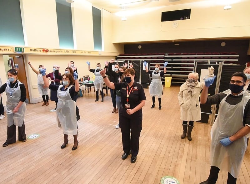 Members of Torentum Primary Care Network including Thornton Practice, The Crescent Surgery and Cleveleys Group Practice with volunteers. Photo: Daniel Martino for JPI Media