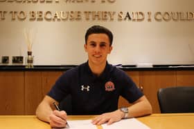 Sam Osborne signs for Fylde, having impressed against the Coasters for Leamington this seasom