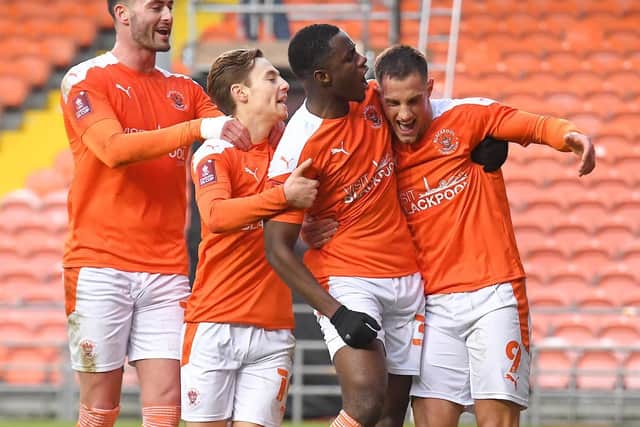 Jerry Yates and Gary Madine scored Blackpool's goals during normal time