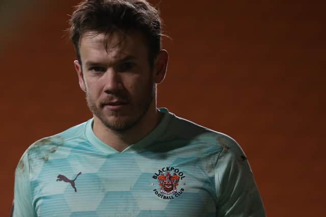 Chris Maxwell sat out two Blackpool matches after testing positive for Covid