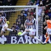 David Vaughan puts Blackpool ahead at West Bromwich Albion
