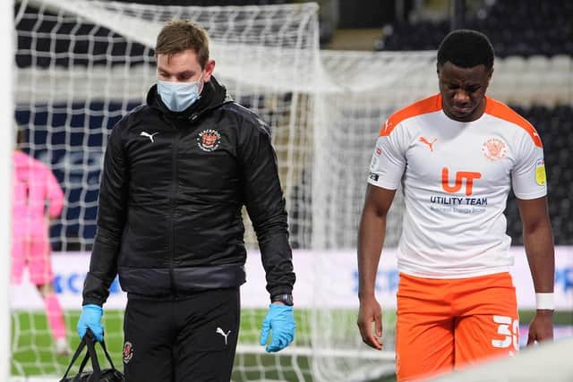 Bez Lubala picked up a knock during Saturday's draw with Hull City