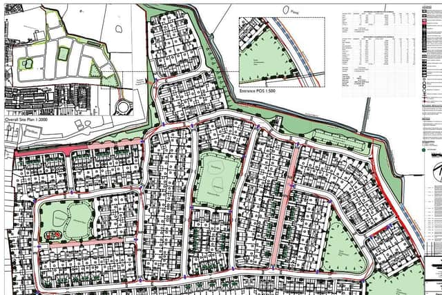 How the 345-home estate will look near Warton and Freckleton