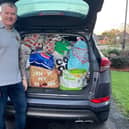 Generous Thornton dad Rick Gilby filled an entire car full of food to donate to Fleetwood food bank The Pantry.