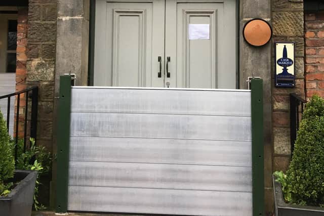 New floodgate installed on the main entrance of the Ribchester Arms