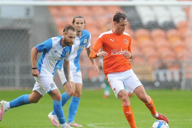 Devitt in action against Blackburn Rovers during pre-season