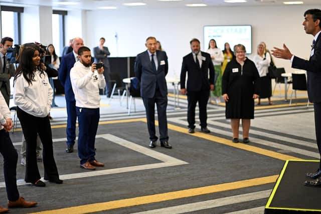 Chancellor Rishi Sunak at the launch of the Kickstart scheme