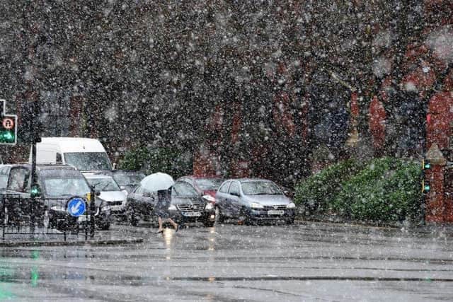 1-2cm of snow may also fall in areas above 200 metres.